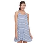 Juniors' So&reg; Print Swing Dress, Girl's, Size: Large, Med Blue