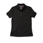 Girls 4-20 & Plus Size French Toast School Uniform Solid Polo, Girl's, Size: 7-8, Black