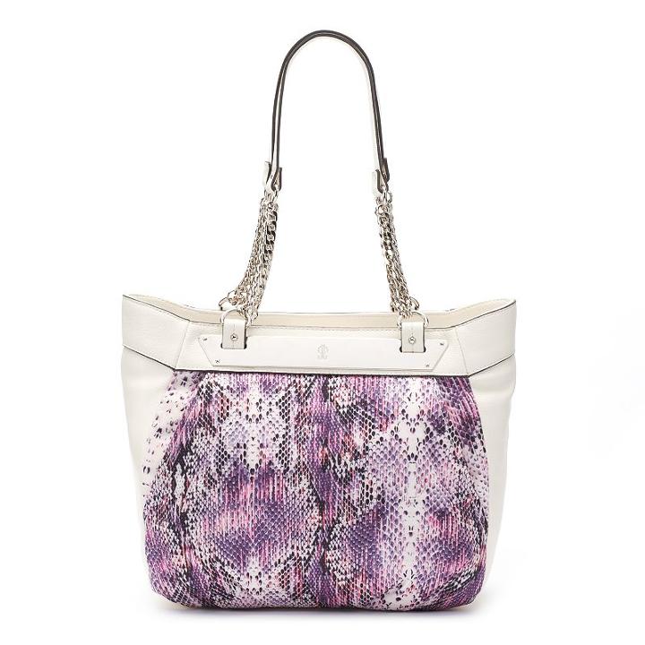 Jennifer Lopez Lisbeth Snakeskin Shopper, Women's, Drk Purple