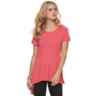 Women's Apt. 9&reg; Asymmetrical Tunic Tee, Size: Small, Med Pink