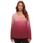 Plus Size Sonoma Goods For Life&trade; Essential V-neck Tee, Women's, Size: 2xl, Dark Red