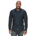 Big & Tall Urban Pipeline&reg; Awesomely Soft Regular-fit Textured Button-down Shirt, Men's, Size: 3xl Tall, Dark Blue