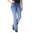 Juniors' Series 31 Embroidered Bootcut Jeans, Girl's, Size: 11 Short, Dark Blue