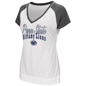 Women's Campus Heritage Penn State Nittany Lions Double Stag Tee, Size: Large, White