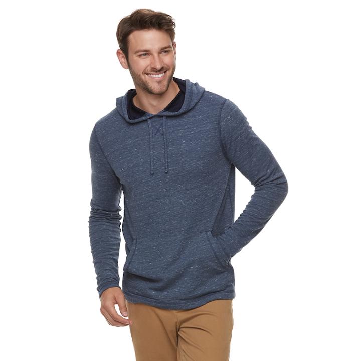 Men's Sonoma Goods For Life&trade; Double-knit Hoodie, Size: Xl, Dark Blue