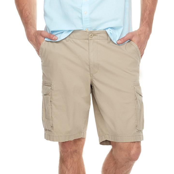 Big & Tall Sonoma Goods For Life&trade; Flexwear Modern-fit Ripstop Stretch Cargo Shorts, Men's, Size: 50, Med Beige