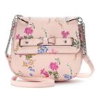 Candie's&reg; Bow Floral Saddle Bag, Women's, Light Pink