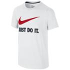 Boys 8-20 Nike Just Do It Swoosh Graphic Tee, Size: Xl, White