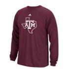 Men's Adidas Texas A & M Aggies Sideline Spine Tee, Size: Small, Dark Red