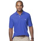 Men's Chaps Solid Pique Polo, Size: Medium, Blue