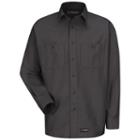 Men's Wrangler Workwear Work Shirt, Size: Xl, Grey