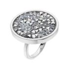 Simply Vera Vera Wang Disc Ring With Swarovski Crystals, Women's, Size: 6, White