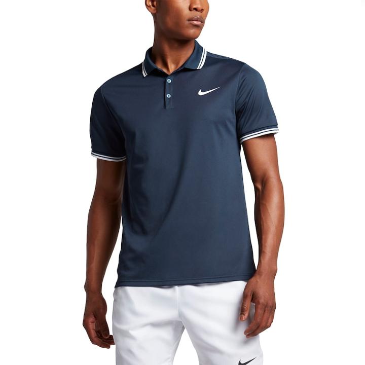Men's Nike Tennis Polo, Size: Xl, Blue (navy)