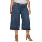 Plus Size Jennifer Lopez Wide-leg Capri Jeans, Women's, Size: 20 W, Dark Blue