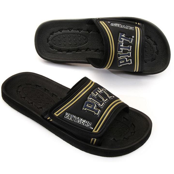 Adult Pitt Panthers Slide Sandals, Size: Xl, Black