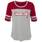 Girls 7-16 Alabama Crimson Tide Fan-tastic Tee, Size: L 14, Grey