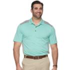 Big & Tall Grand Slam Colorblock Stretch Performance Golf Polo, Men's, Size: 2xb, Green