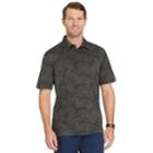 Men's Van Heusen Classic-fit Air Self-collar Performance Polo, Size: Medium, Black