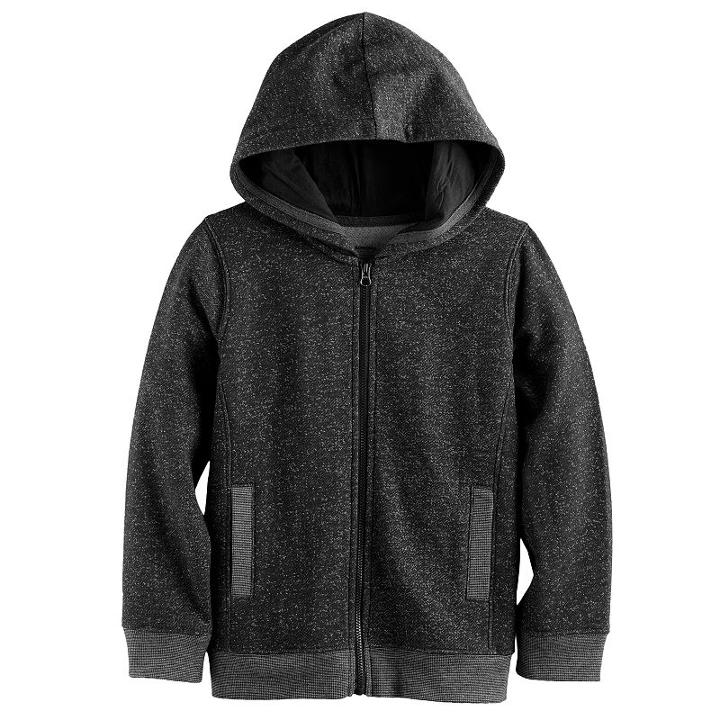 Boys 4-7x Sonoma Goods For Life&trade; Marled Hoodie, Size: 7x, Dark Grey