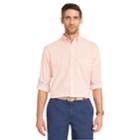 Men's Izod Classic-fit Essential Gingham Woven Button-down Shirt, Size: Xl, Drk Orange