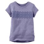 Girls 4-8 Carter's Crochet Lace Front Top, Size: 5, Purple