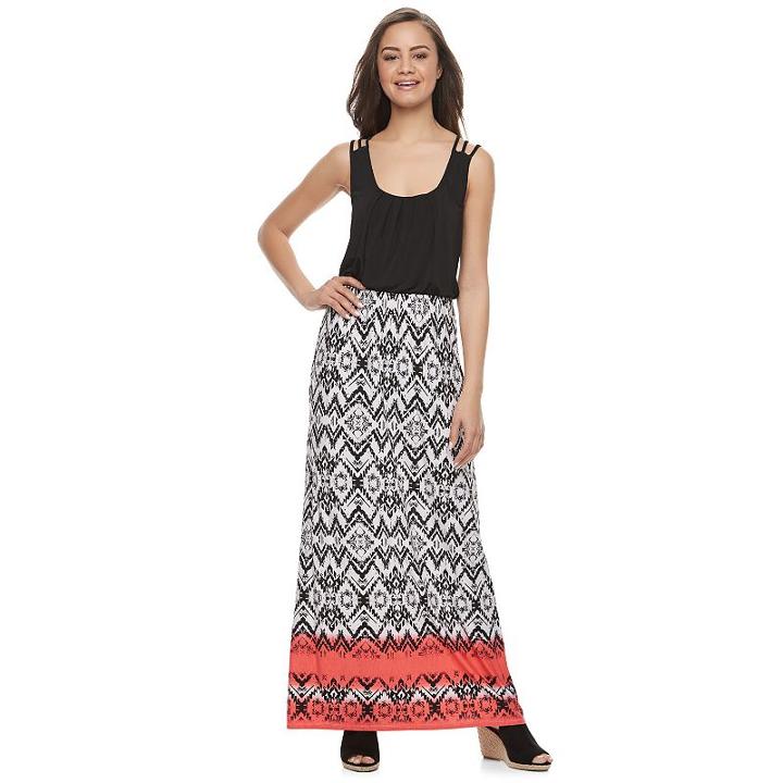 Juniors' Trixxi Tank Maxi Dress, Girl's, Size: Large, Natural