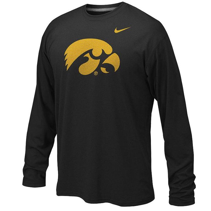 Boys 8-20 Nike Iowa Hawkeyes Legend Tee, Boy's, Size: Large, Black