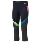 Women's Fila Sport&reg; Performance Colorblock Capris, Size: Large, Other Clrs