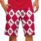 Men's Loudmouth St. Louis Cardinals Argyle Shorts, Size: 32, Brt Red