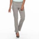 Petite Apt. 9&reg; Torie Modern Fit Straight-leg Dress Pants, Women's, Size: 12p-short, Dark Beige