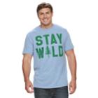 Big & Tall Sonoma Goods For Life&trade; Stay Wild Graphic Tee, Men's, Size: Xl Tall, Med Blue