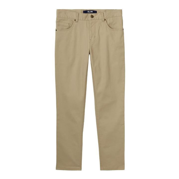 Boys 8-20 French Toast Slim-fit Pa Ts, Size: 16, Beig/green (beig/khaki)