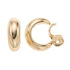 Napier Small Hoop Clip-on Earrings, Women's, Gold