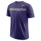 Men's Nike Washington Huskies Wordmark Tee, Size: Xxl, Purple