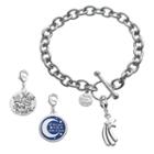 Love This Life I Love You To The Moon & Back Bracelet & Crystal Charms Set, Women's, Grey