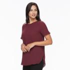 Women's Apt. 9&reg; High-low Tee, Size: Small, Red