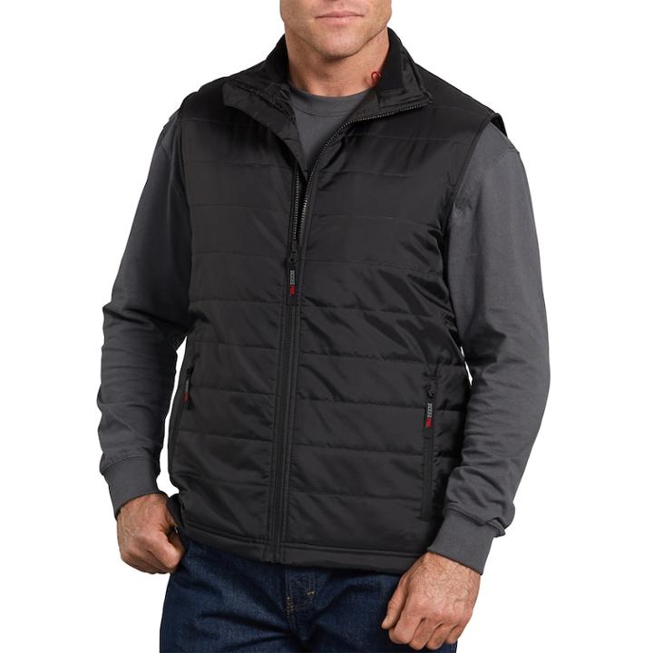Men's Dickies Glacier Puffer Vest, Size: Large, Black