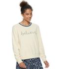 Women's Popsugar Believe Athletic Sweatshirt, Size: Xxl, White