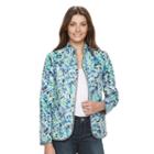 Women's Napa Valley Reversible Quilted Jacket, Size: 10, Med Blue