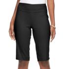 Women's Dana Buchman Millennium Skimmer Capris, Size: Medium, Black