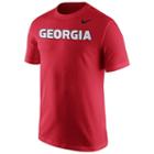 Men's Nike Georgia Bulldogs Wordmark Tee, Size: Small, Red
