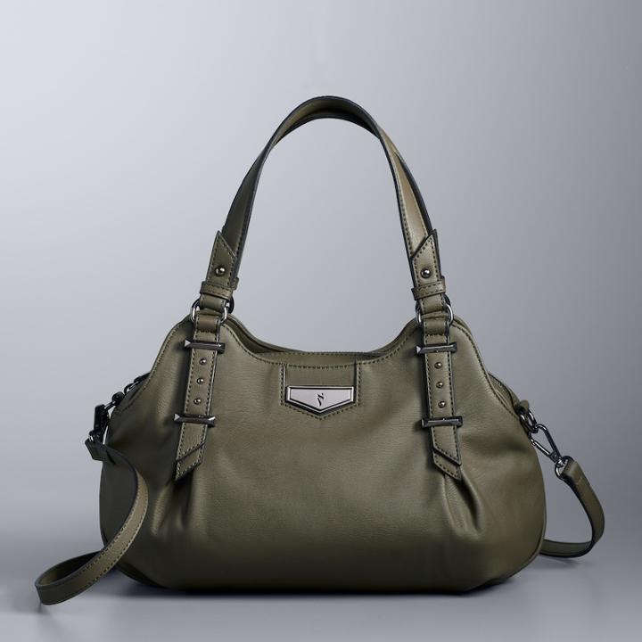 Simply Vera Vera Wang Buena Satchel, Women's, Med Green