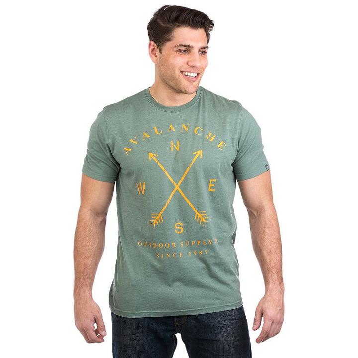 Men's Avalanche Logo Tee, Size: Xxl, Green