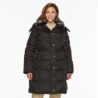 Plus Size Towne By London Fog Hooded Down Puffer Jacket, Women's, Size: 1xl, Black