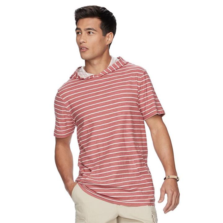 Men's Urban Pipeline&reg; Hoodie Tee, Size: Xl, Red