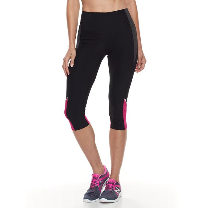 Women's Marika Kendall Iconic Capri Leggings, Size: Large, Black