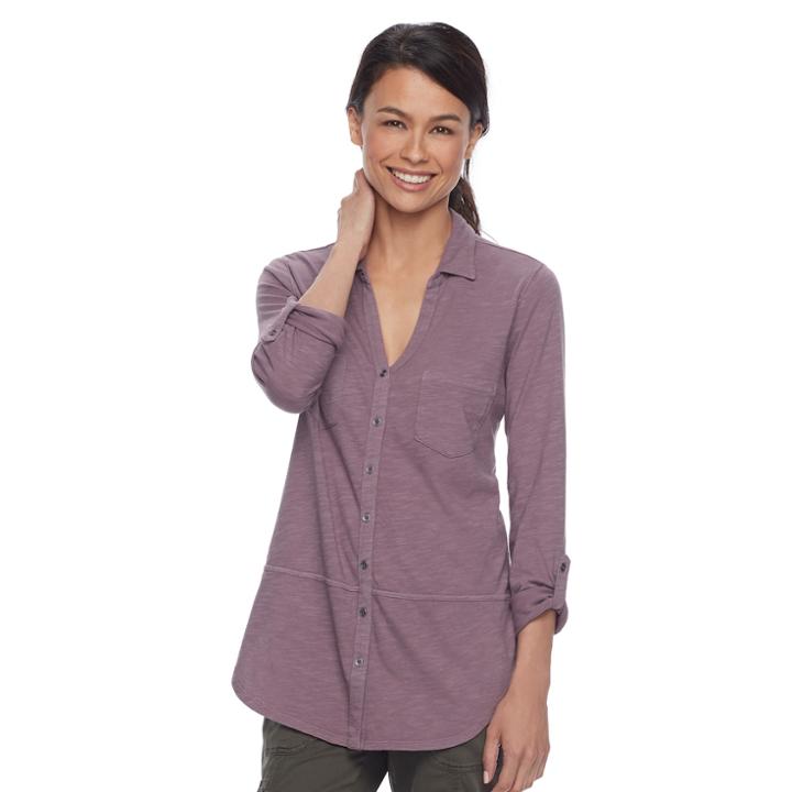 Petite Sonoma Goods For Life&trade; Utility Tunic, Women's, Size: Xl Petite, Purple