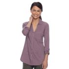 Petite Sonoma Goods For Life&trade; Utility Tunic, Women's, Size: Xl Petite, Purple
