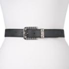 Women's & Plus Size Relic Rhinestone Studded Belt, Size: 1xl, Black