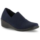 Easy Street Trance Women's Slip-on Wedges, Size: 6 N, Blue (navy)
